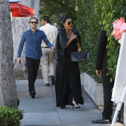 07-12 - Naya and Ryan have dinner at Il Cielo in Beverly Hills